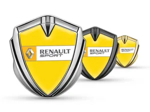 Renault Badge Self Adhesive Luxury Design Shiny Metal
